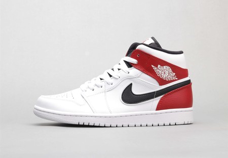 Air Jordan 1 Mid White Black Gym Red 36-46