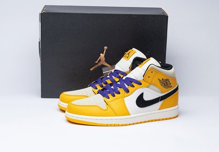 Air Jordan 1 Mid SE Lakers 852542-700 36-46