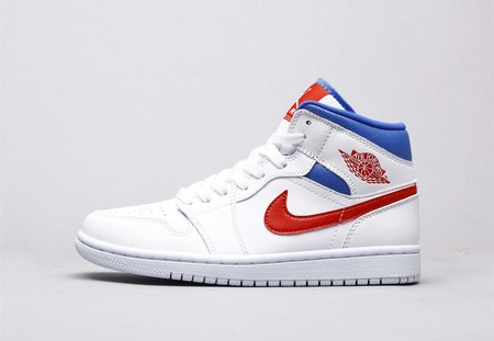 Air Jordan 1 Mid White Red Royal 36-46