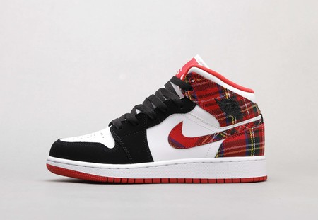 Air Jordan 1 Mid White Plaid 36-40