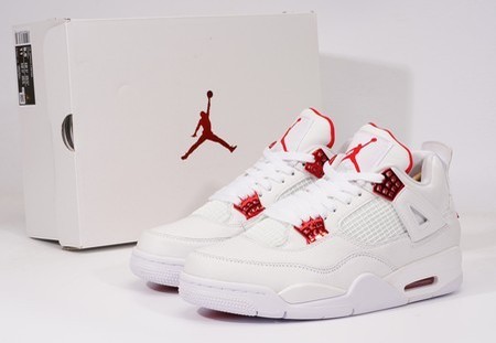 Air Jordan 4 "White University Red" SIZE: 36-46