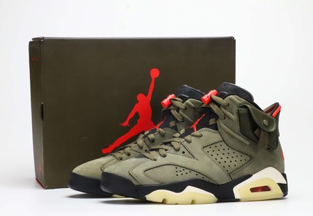 Travis Scott X Air Jordan 6 Medium Olive TS Couple 40-47.5