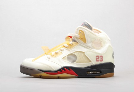 OFF-WHITE x Air Jordan 5 "Sail" 40-47.5