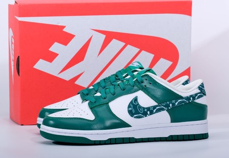 Nike Dunk Low Green Paisley Size 36-47.5