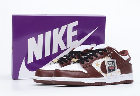 Nike SB Dunk Low Supreme Stars Barkroot Brown 36-47.5