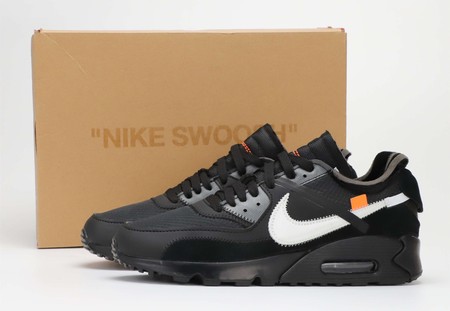 Nike OFF-WHITE x Air Max 90 White Black 40-46