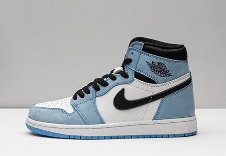 Air Jordan 1 Retro High White University Blue Black 555088-134 Size:36-47.5