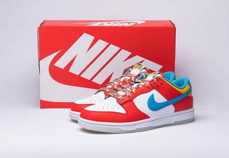 Nike Dunk Low QS LeBron James Fruity Pebbles DH8009-600 Size 36-47