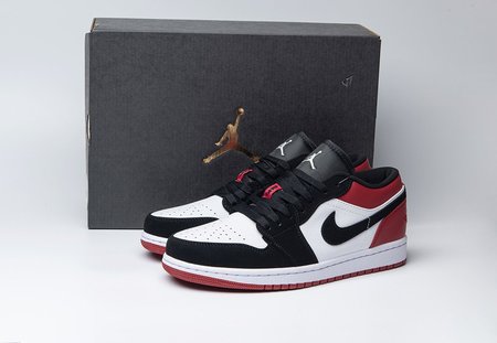 Jordan 1 Low Black Toe 553558-116 Size 36-47.5